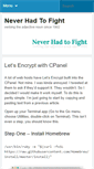Mobile Screenshot of neverhadtofight.com
